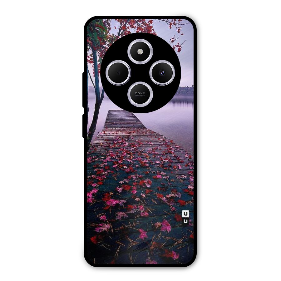Cherry Blossom Dock Metal Back Case for Poco M7