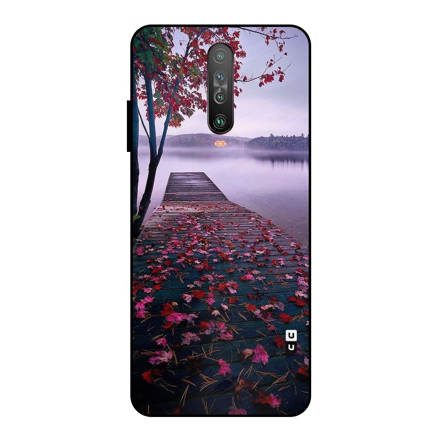 Cherry Blossom Dock Metal Back Case for Poco X2