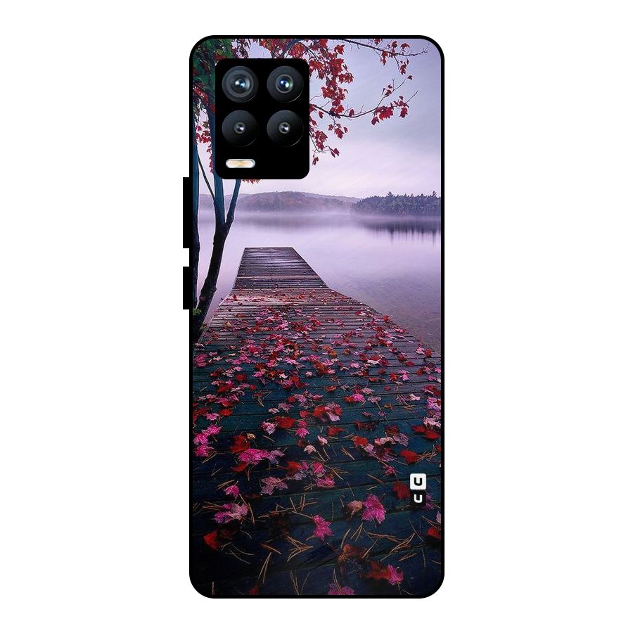 Cherry Blossom Dock Metal Back Case for Realme 8
