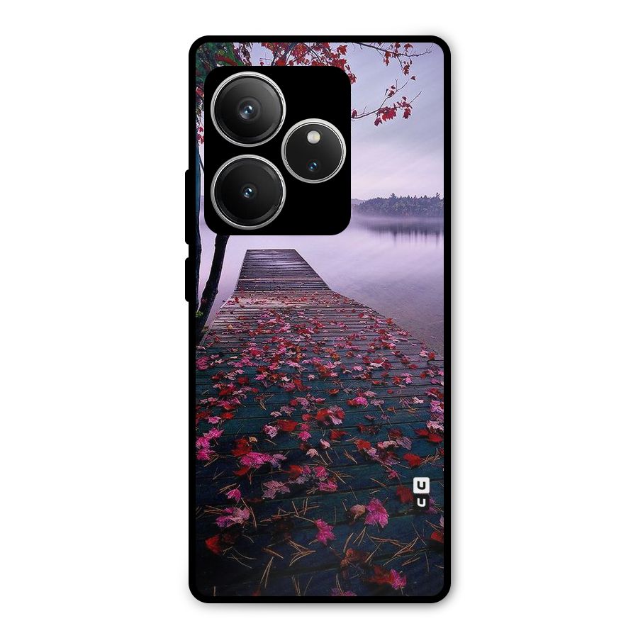 Cherry Blossom Dock Metal Back Case for Realme GT 6