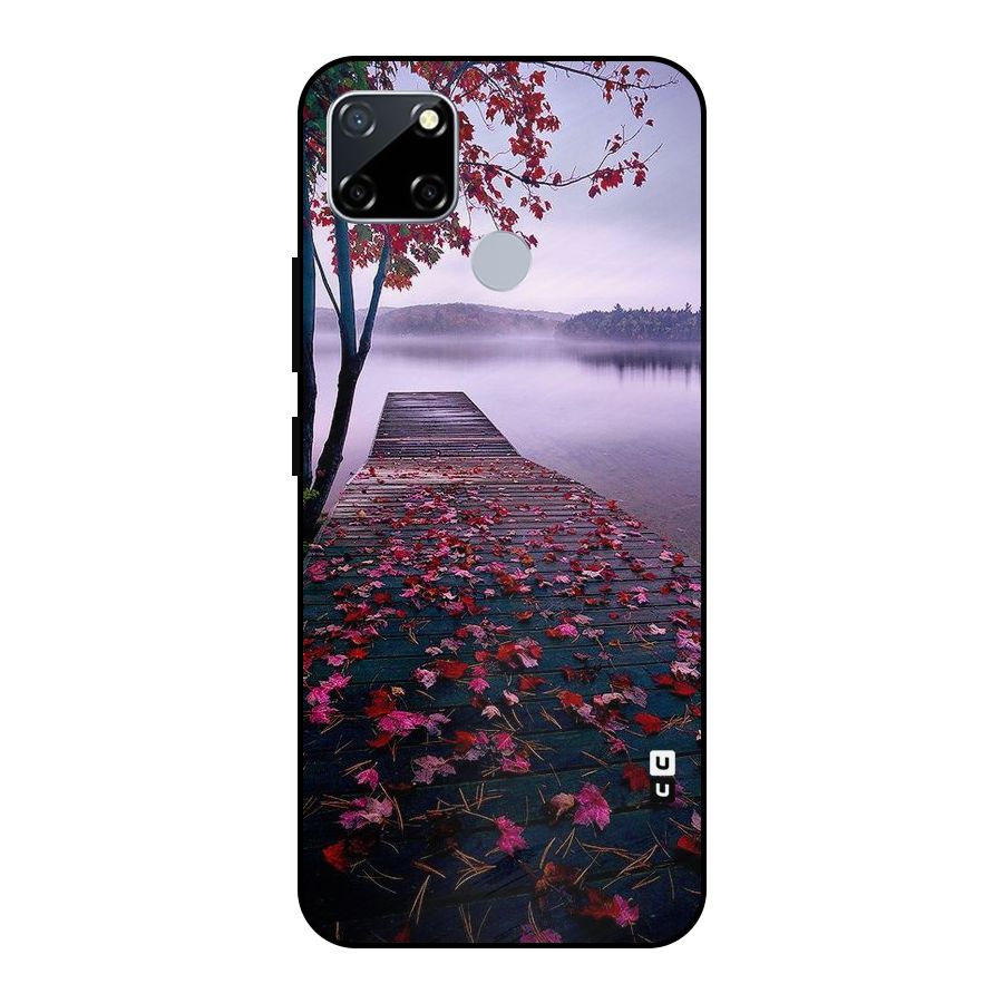 Cherry Blossom Dock Metal Back Case for Realme Narzo 20