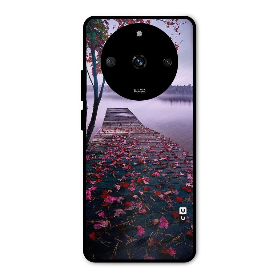 Cherry Blossom Dock Metal Back Case for Realme Narzo 60 5G