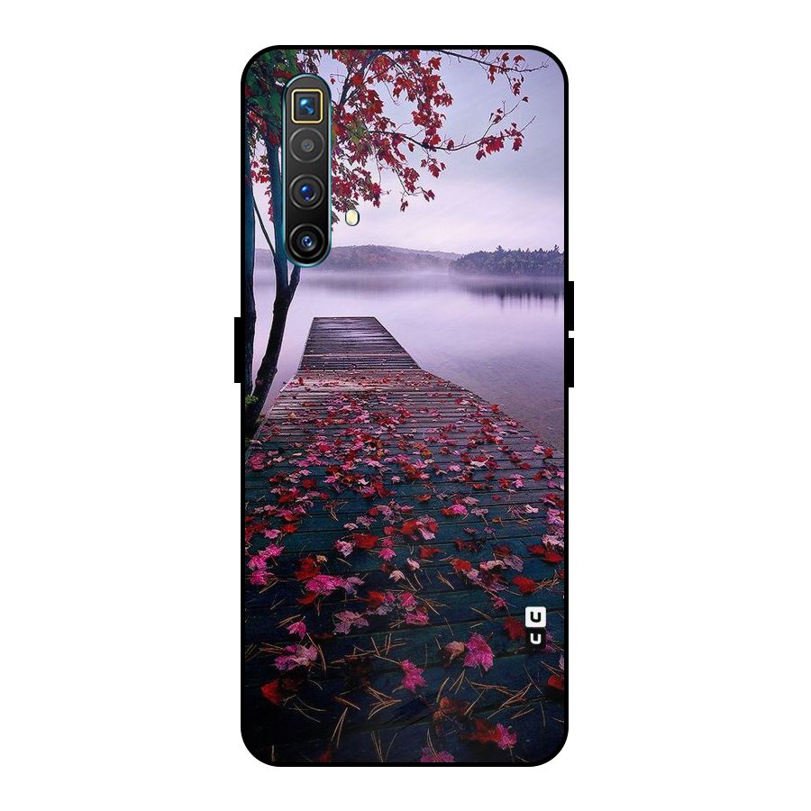 Cherry Blossom Dock Metal Back Case for Realme X3