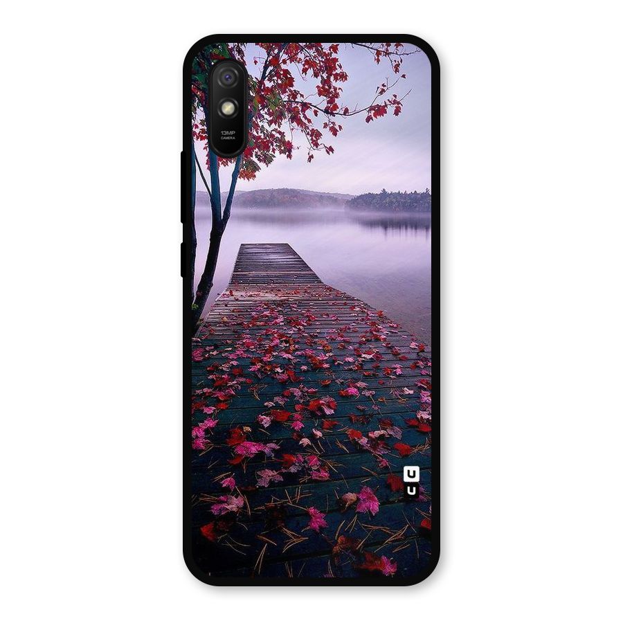 Cherry Blossom Dock Metal Back Case for Redmi 9a