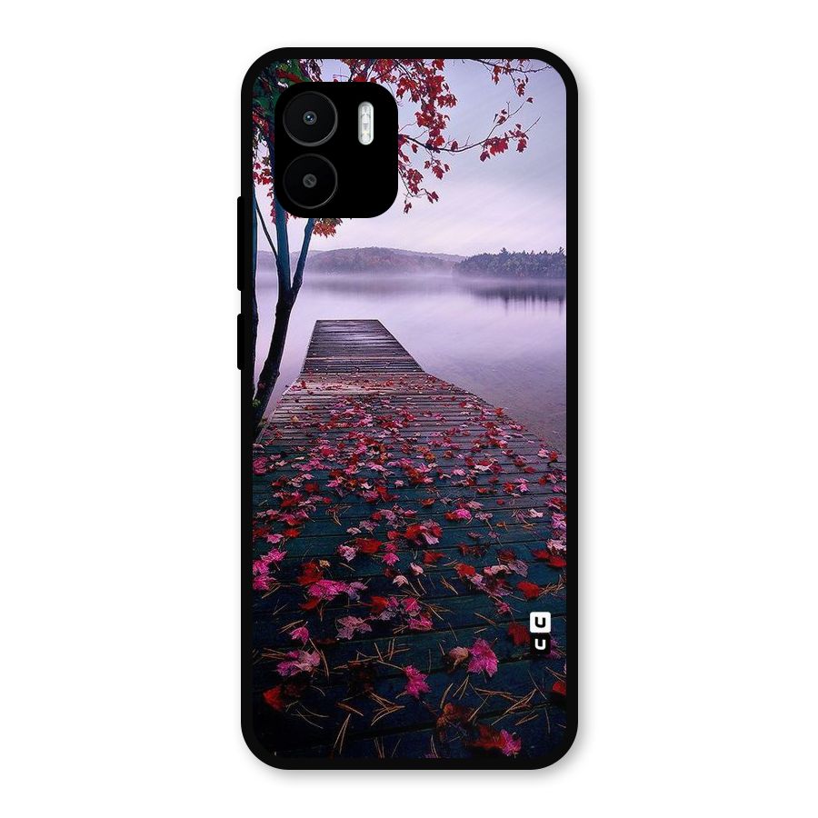 Cherry Blossom Dock Metal Back Case for Redmi A2