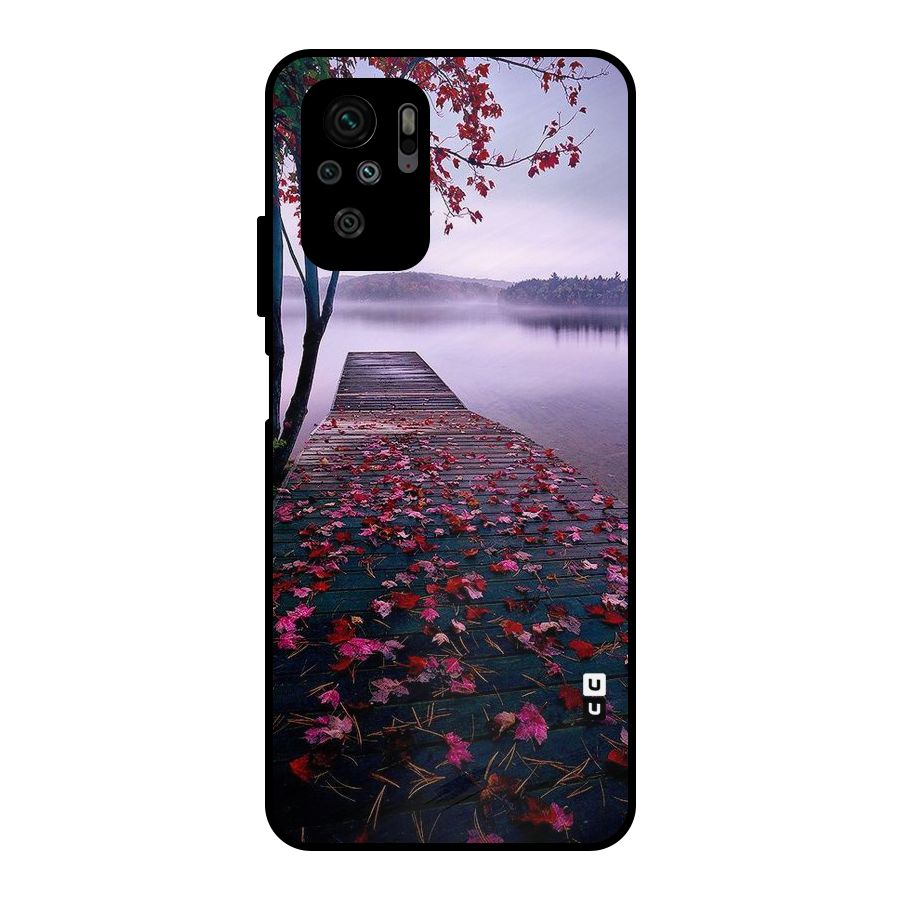 Cherry Blossom Dock Metal Back Case for Redmi Note 10S