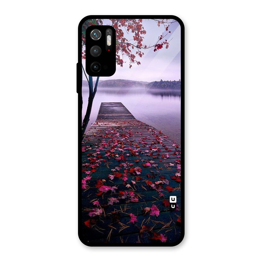 Cherry Blossom Dock Metal Back Case for Redmi Note 10T 5G