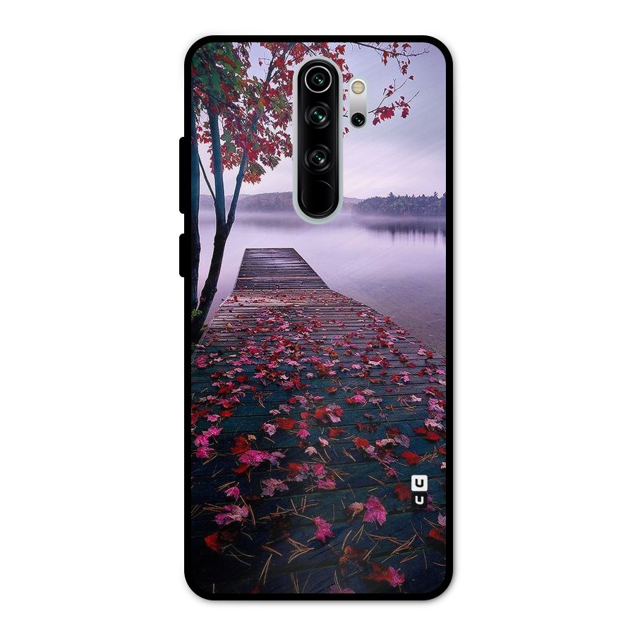 Cherry Blossom Dock Metal Back Case for Redmi Note 8 Pro