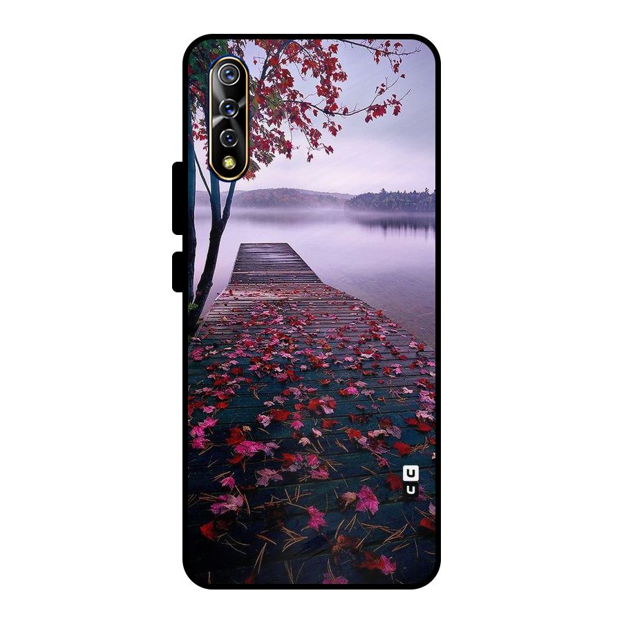 Cherry Blossom Dock Metal Back Case for Vivo S1