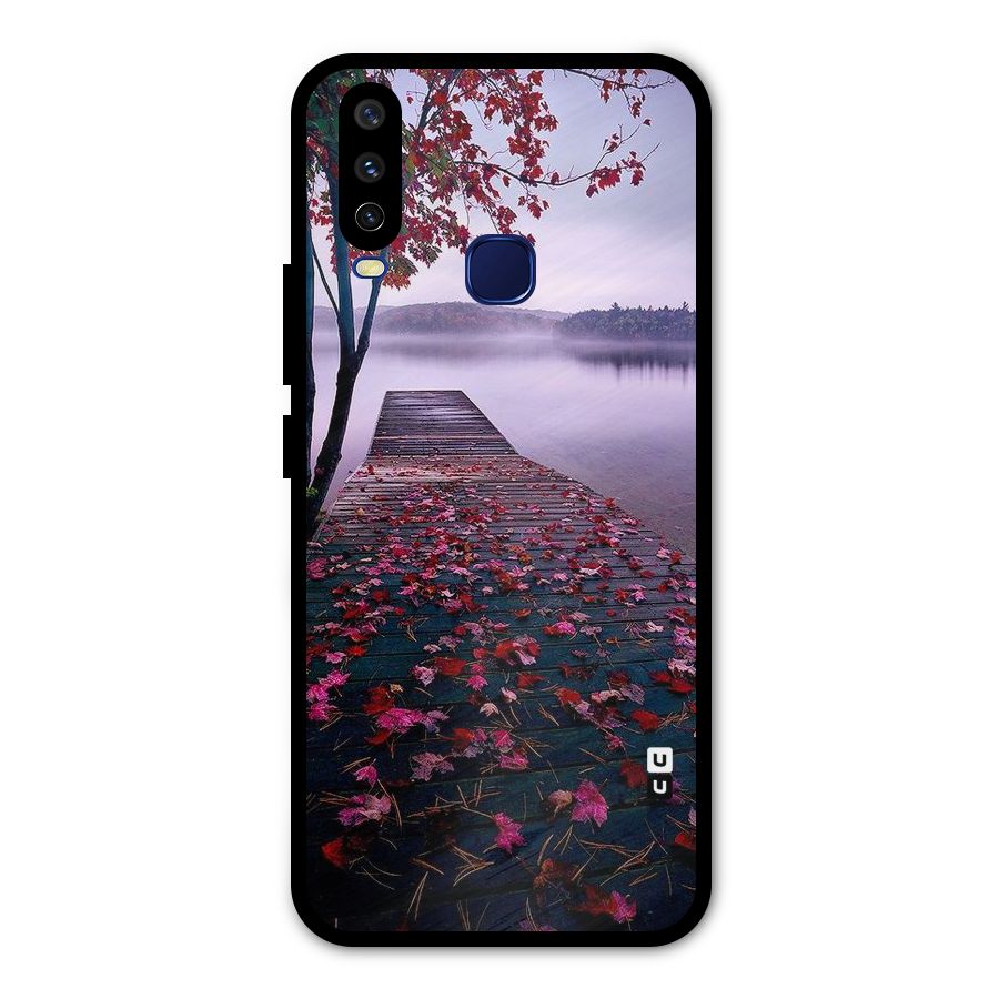 Cherry Blossom Dock Metal Back Case for Vivo Y15