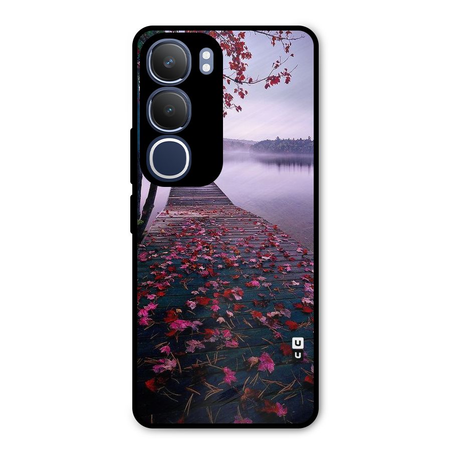 Cherry Blossom Dock Metal Back Case for Vivo Y29