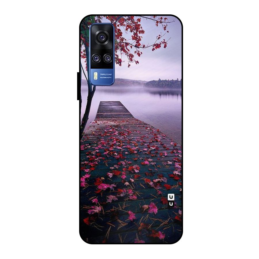 Cherry Blossom Dock Metal Back Case for Vivo Y51