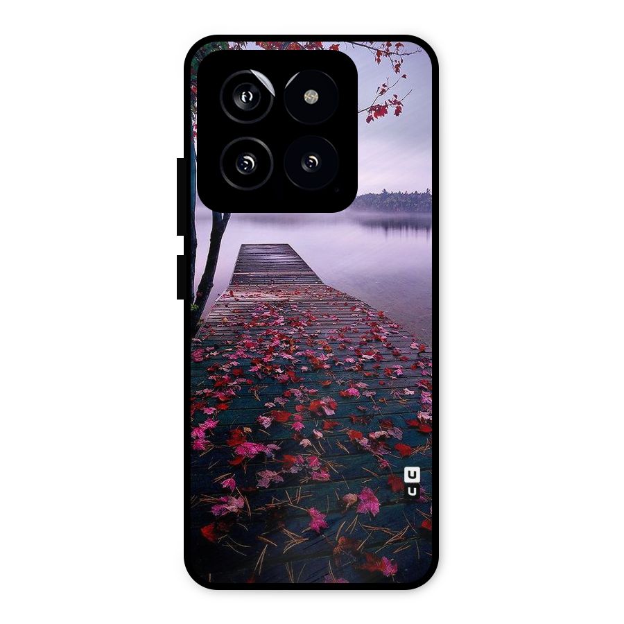 Cherry Blossom Dock Metal Back Case for Xiaomi 14