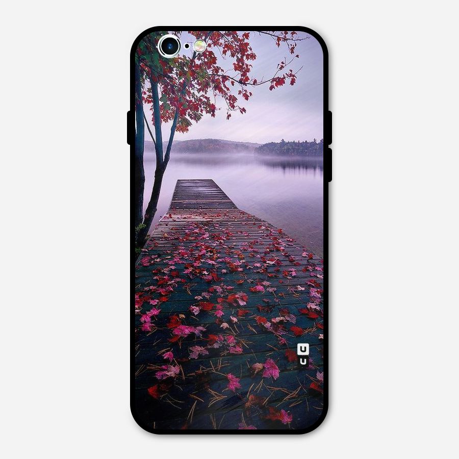 Cherry Blossom Dock Metal Back Case for iPhone 6 6s