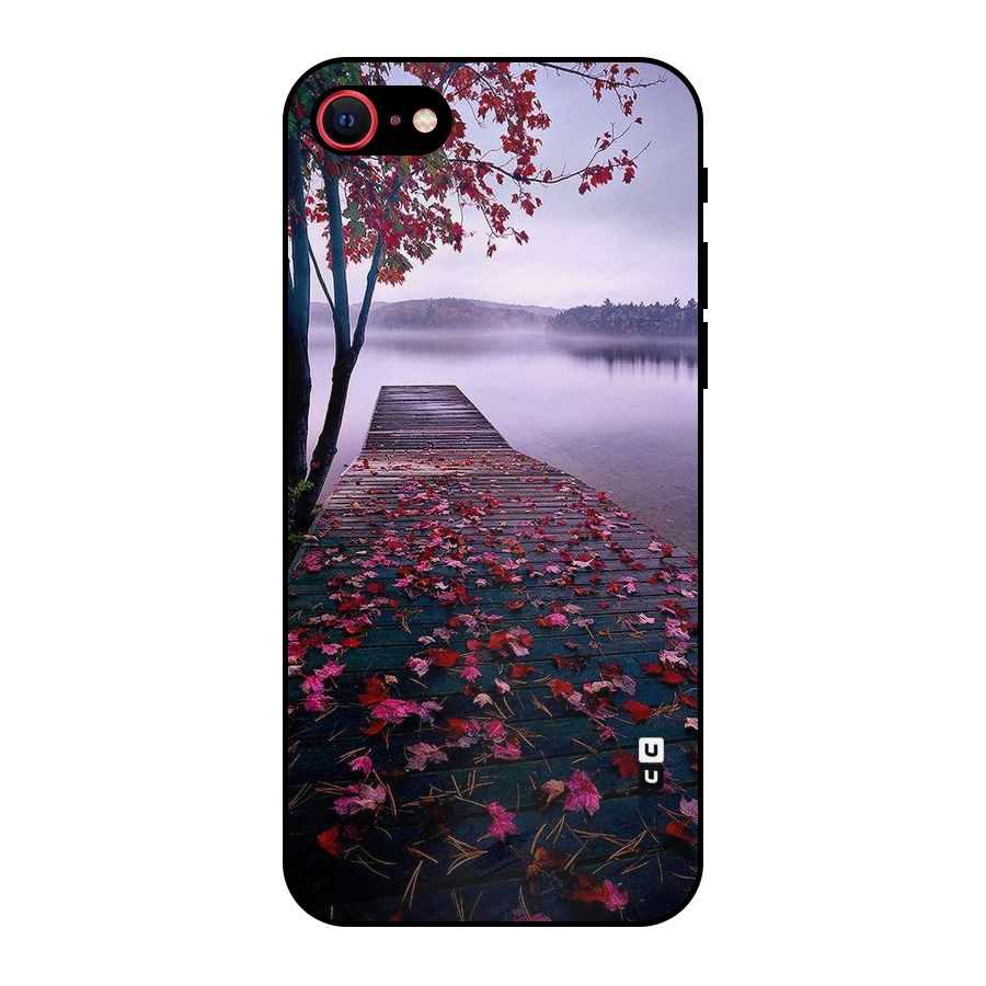 Cherry Blossom Dock Metal Back Case for iPhone 7