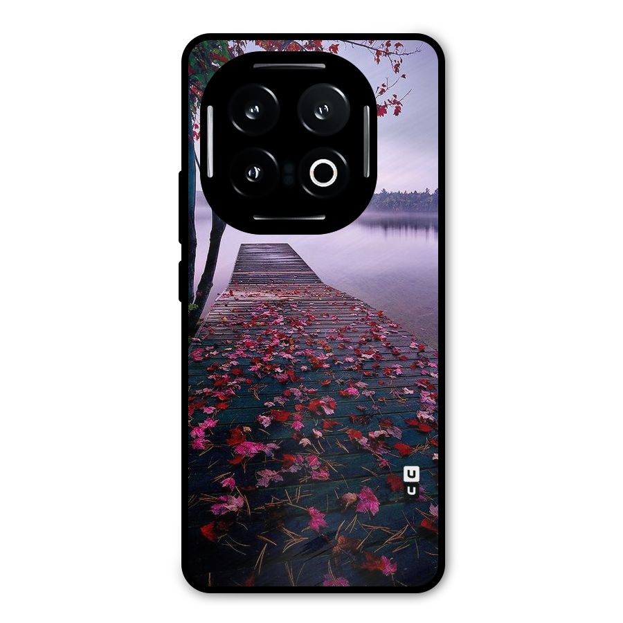 Cherry Blossom Dock Metal Back Case for iQOO 13