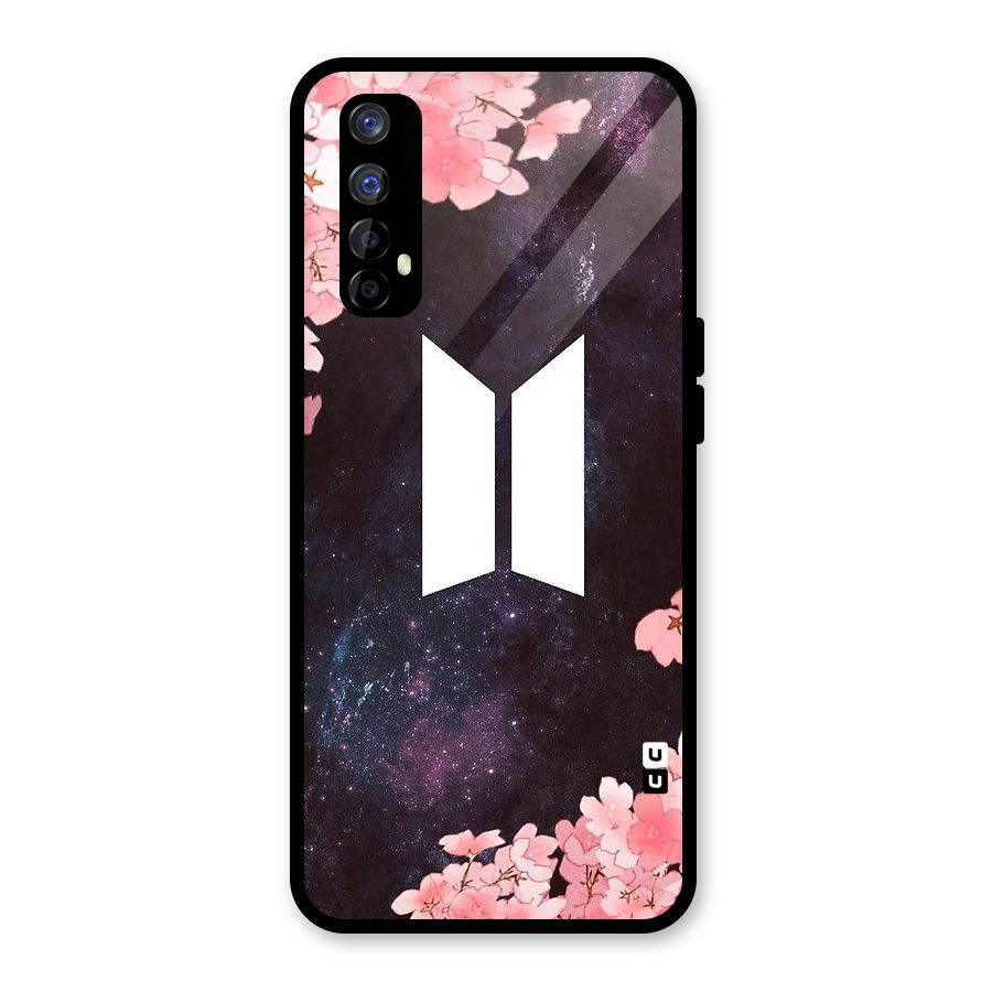 Cherry Blossom Pause Design Glass Back Case for Realme Narzo 20 Pro
