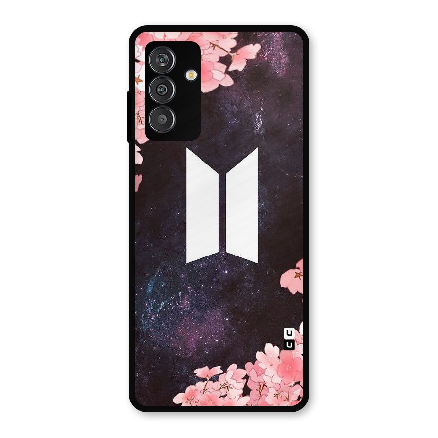 Cherry Blossom Pause Design Metal Back Case for Galaxy F13