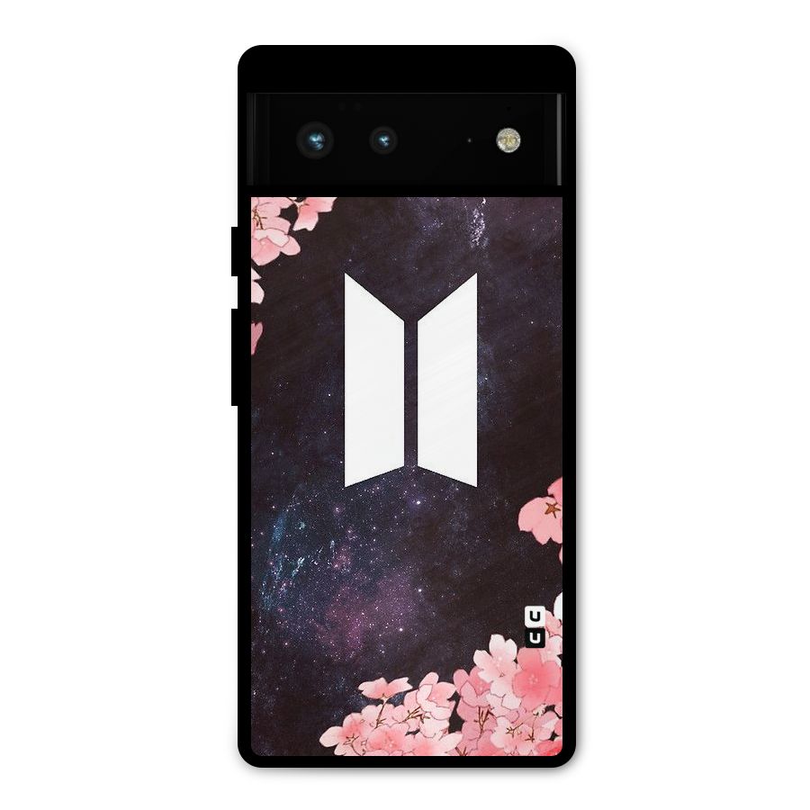 Cherry Blossom Pause Design Metal Back Case for Google Pixel 6