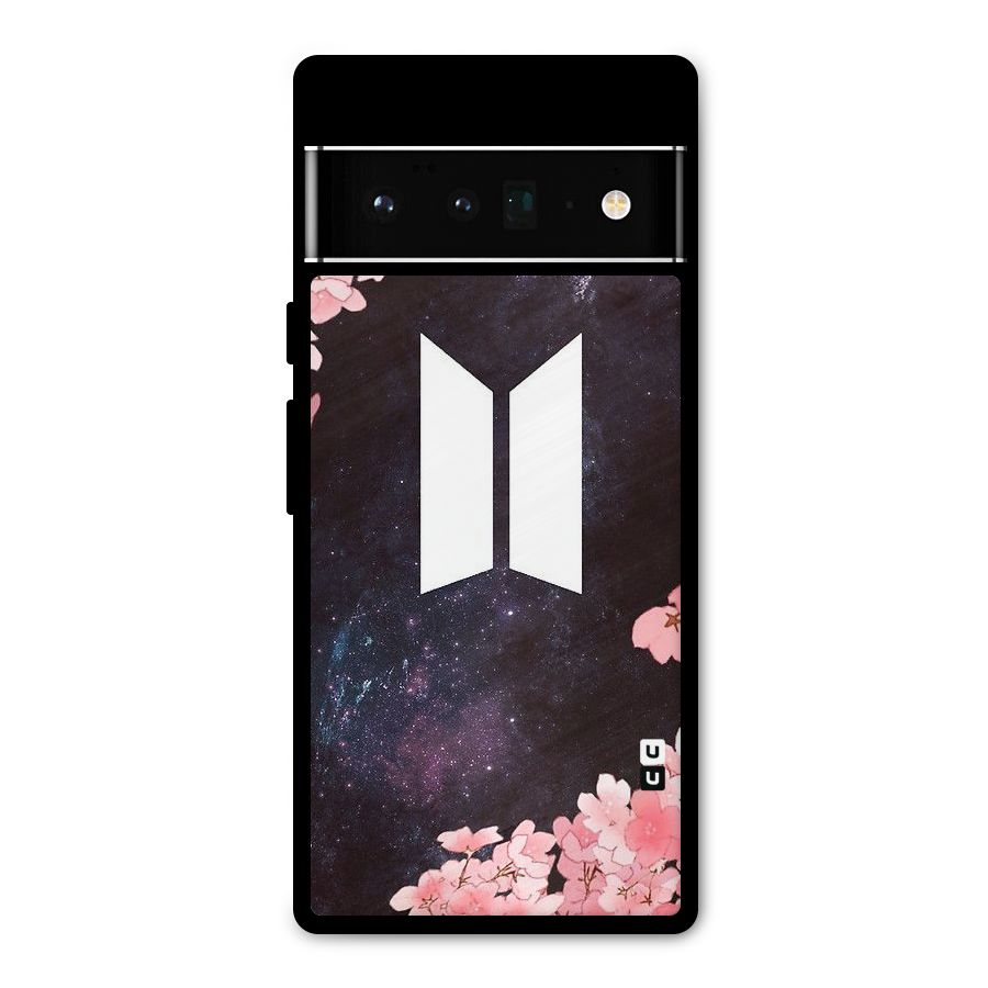 Cherry Blossom Pause Design Metal Back Case for Google Pixel 6 Pro