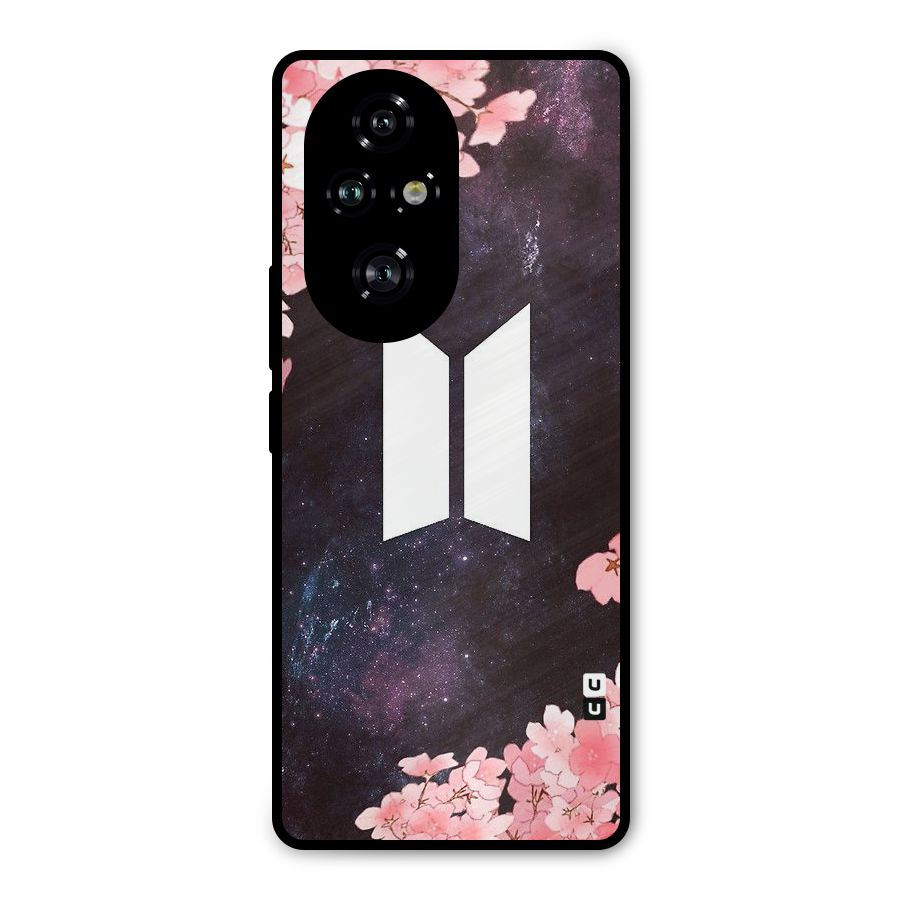 Cherry Blossom Pause Design Metal Back Case for Honor 200 Pro