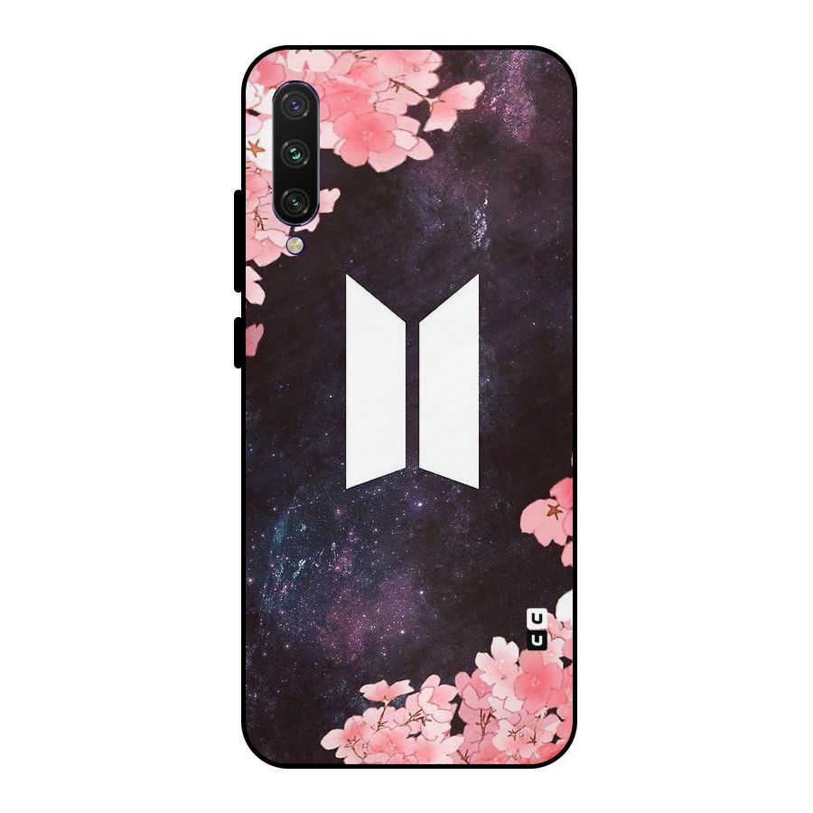 Cherry Blossom Pause Design Metal Back Case for Mi A3