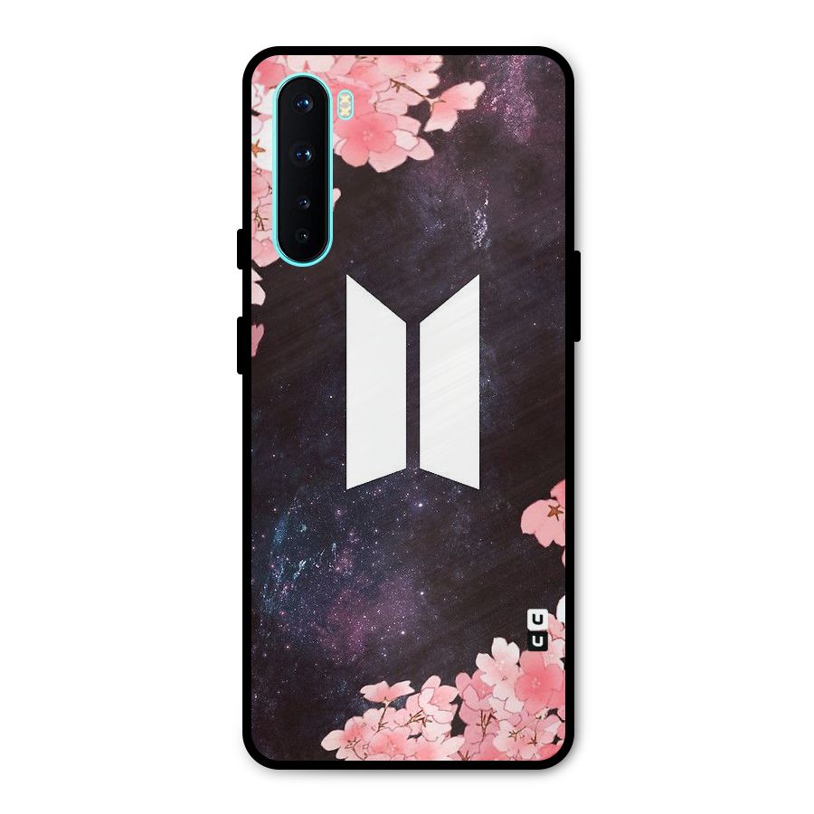 Cherry Blossom Pause Design Metal Back Case for OnePlus Nord