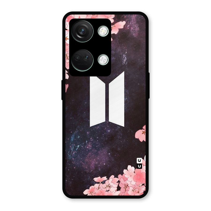 Cherry Blossom Pause Design Metal Back Case for OnePlus Nord 3