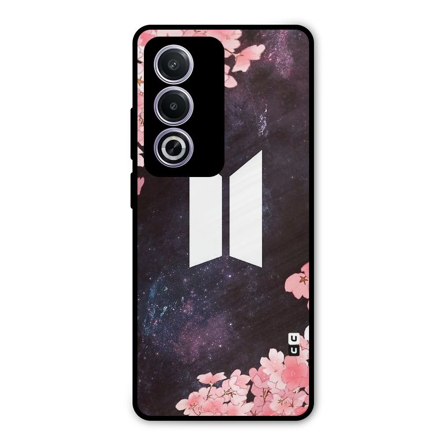 Cherry Blossom Pause Design Metal Back Case for Oppo K12x
