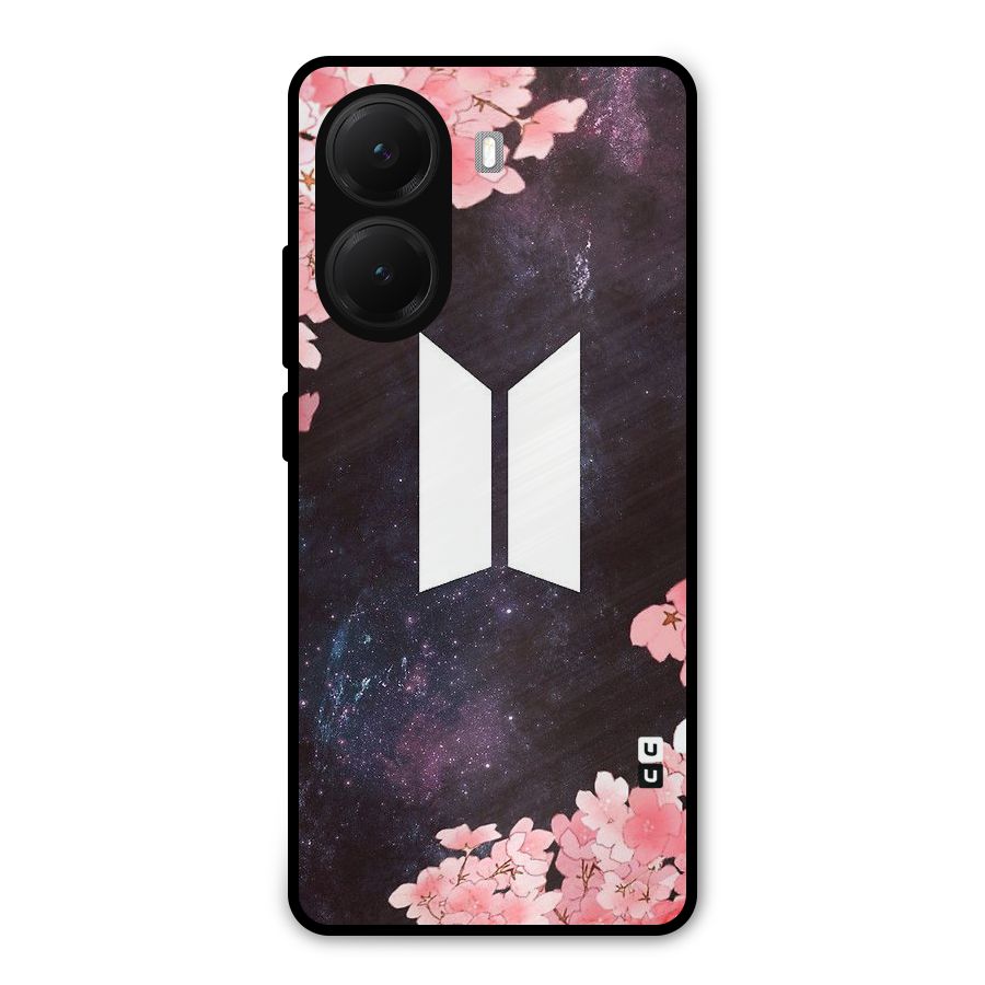 Cherry Blossom Pause Design Metal Back Case for Poco X7 Pro