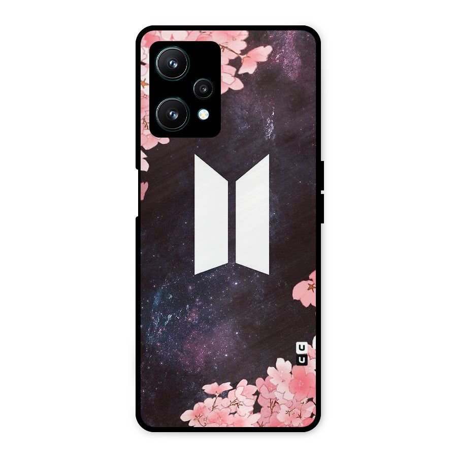 Cherry Blossom Pause Design Metal Back Case for Realme 9 Pro 5G