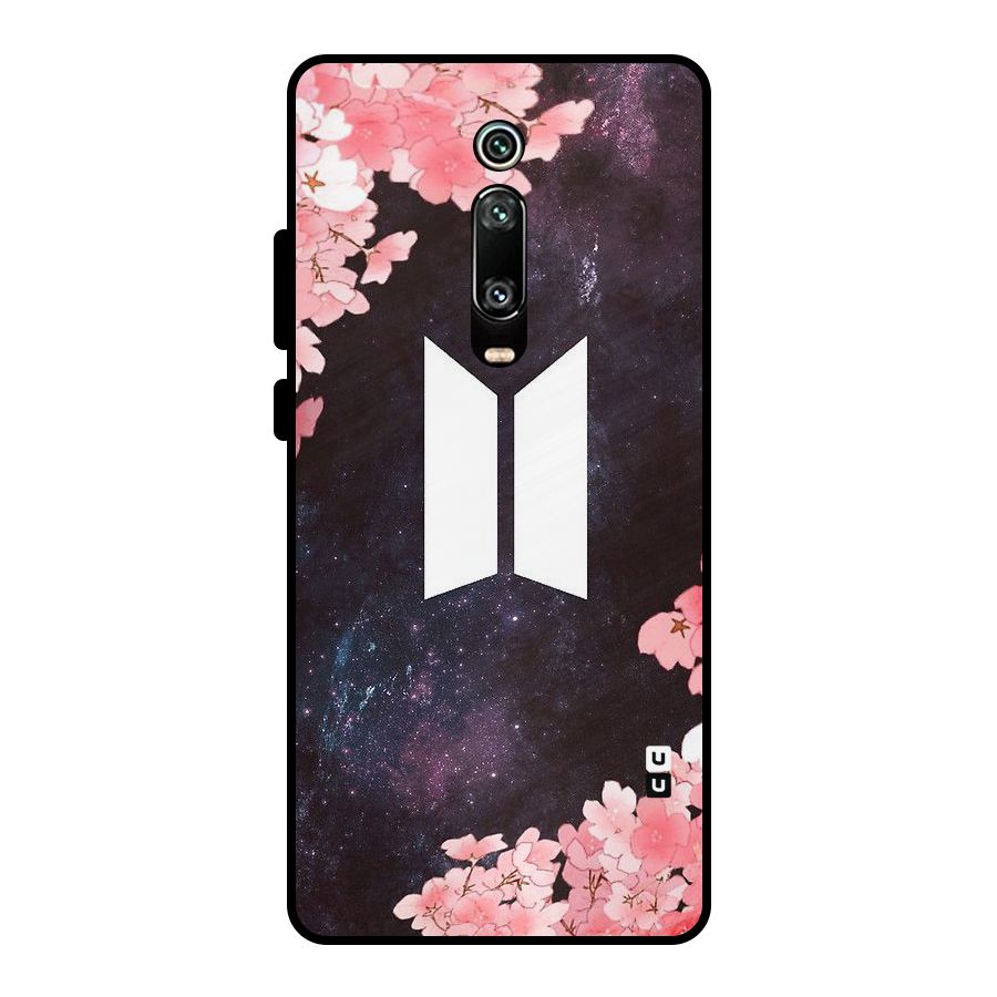 Cherry Blossom Pause Design Metal Back Case for Redmi K20 Pro