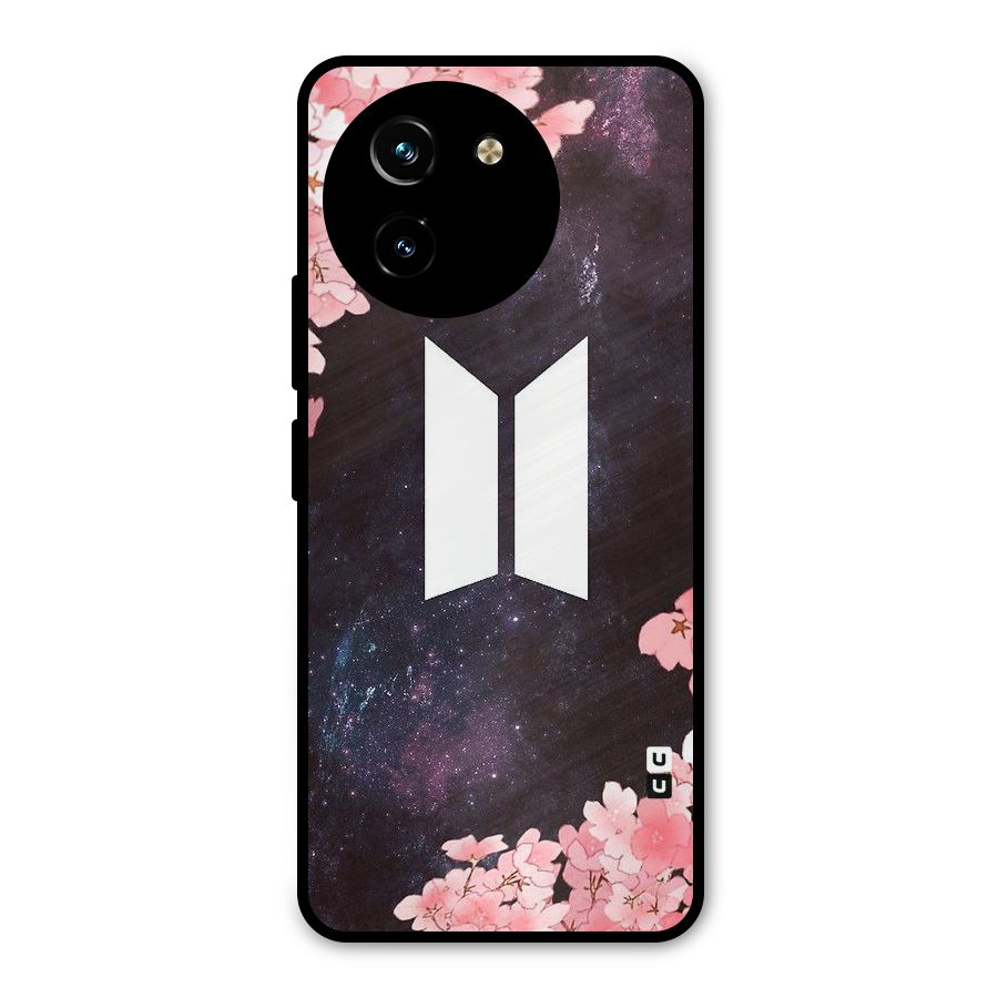 Cherry Blossom Pause Design Metal Back Case for Vivo T3x