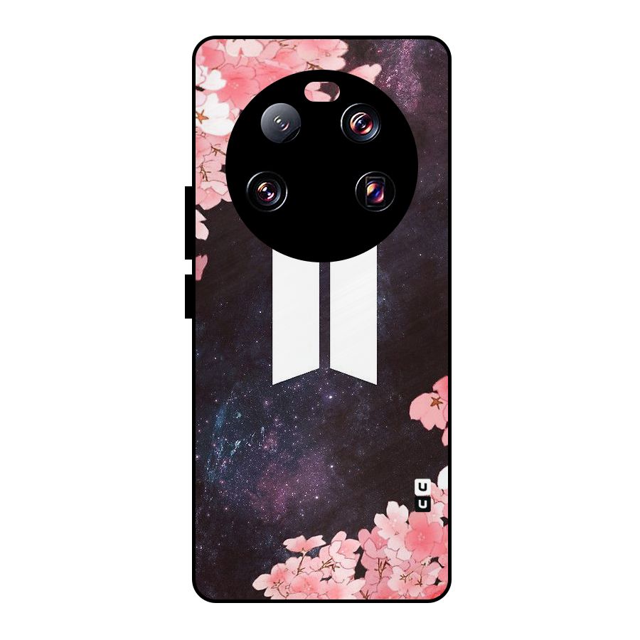 Cherry Blossom Pause Design Metal Back Case for Xiaomi 13 Ultra