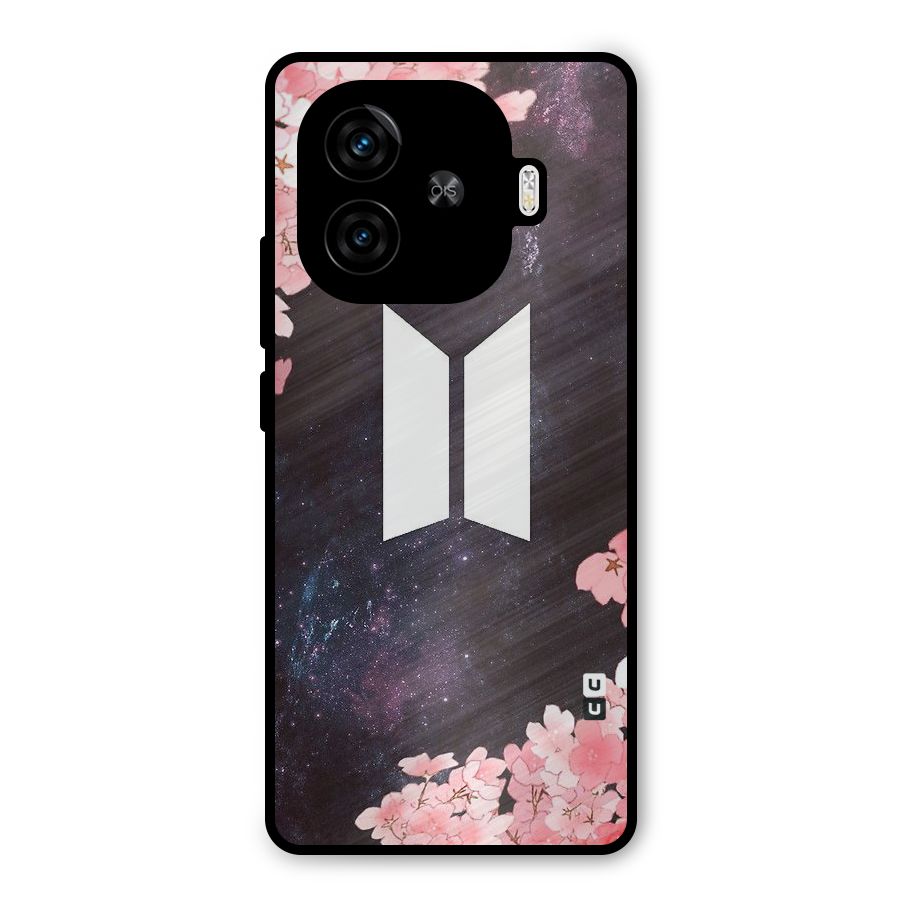 Cherry Blossom Pause Design Metal Back Case for iQOO Neo 10R