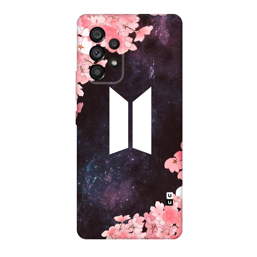 Cherry Blossom Pause Design Original Polycarbonate Back Case for Galaxy A53 5G
