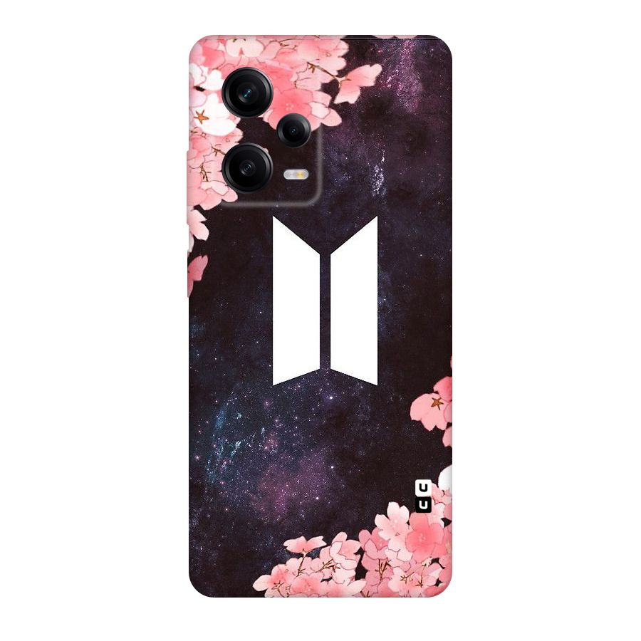 Cherry Blossom Pause Design Original Polycarbonate Back Case for Redmi Note 12 Pro
