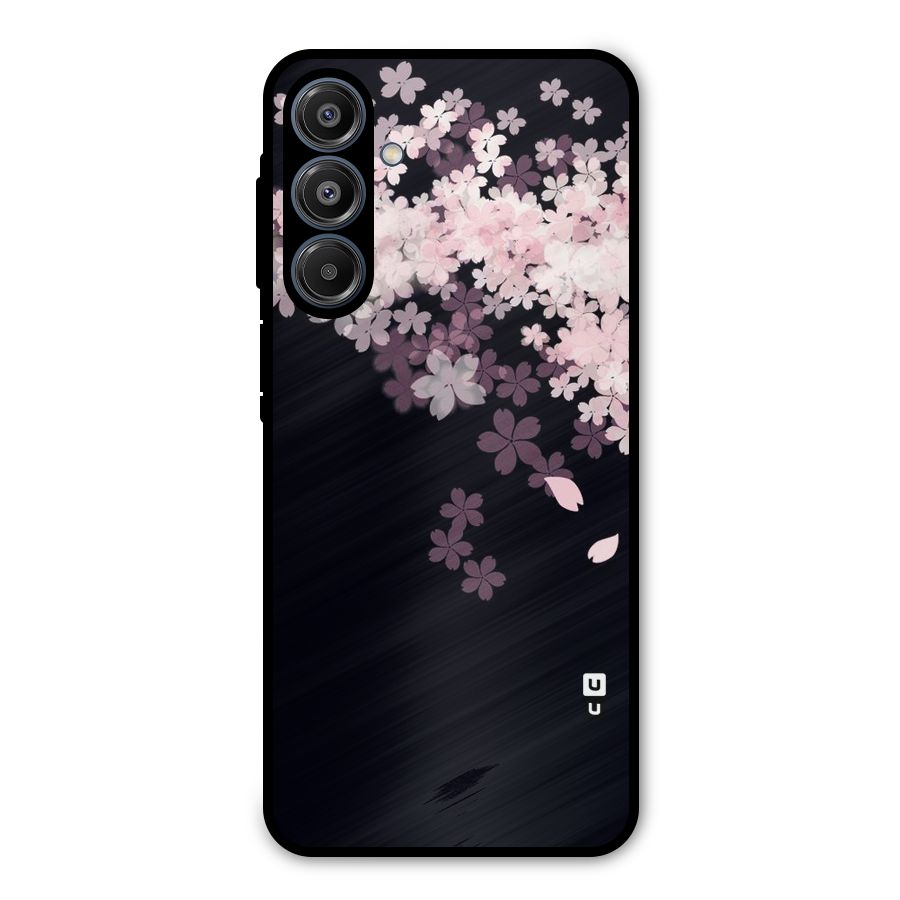 Cherry Flowers Pink Metal Back Case for Galaxy A16 5G