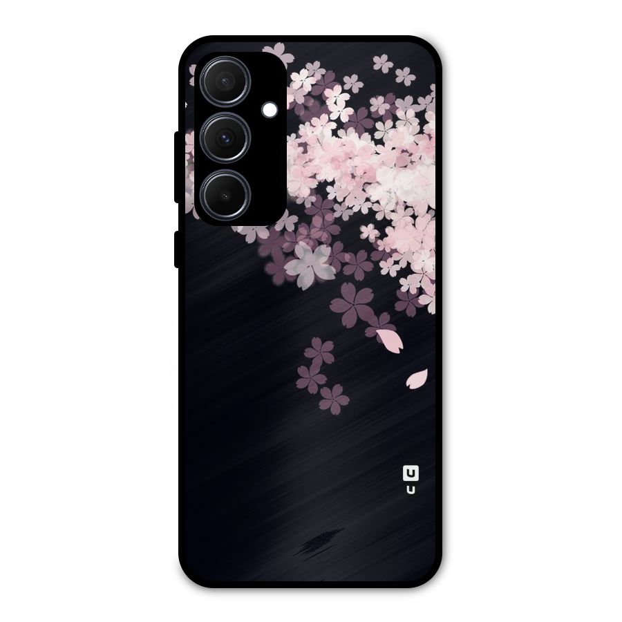 Cherry Flowers Pink Metal Back Case for Galaxy A35