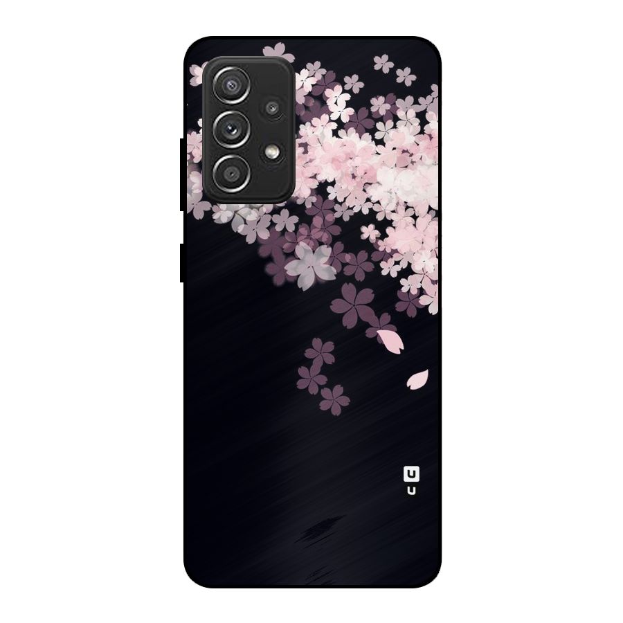 Cherry Flowers Pink Metal Back Case for Galaxy A52
