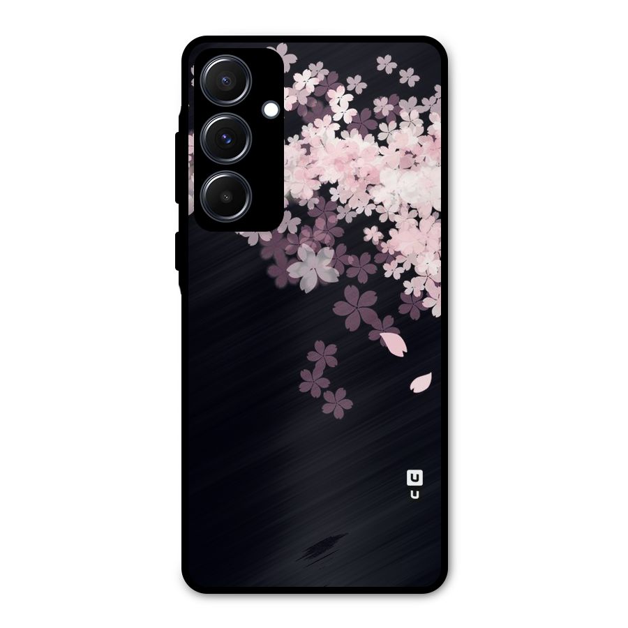 Cherry Flowers Pink Metal Back Case for Galaxy A55