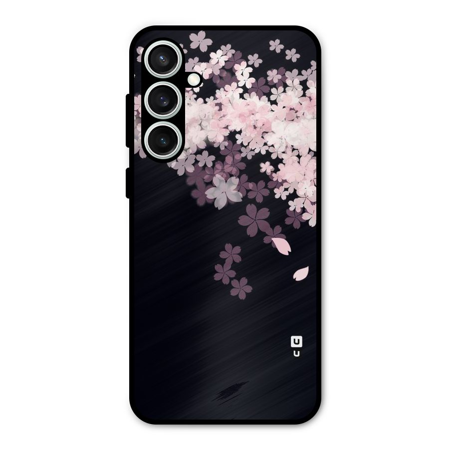 Cherry Flowers Pink Metal Back Case for Galaxy S23 FE