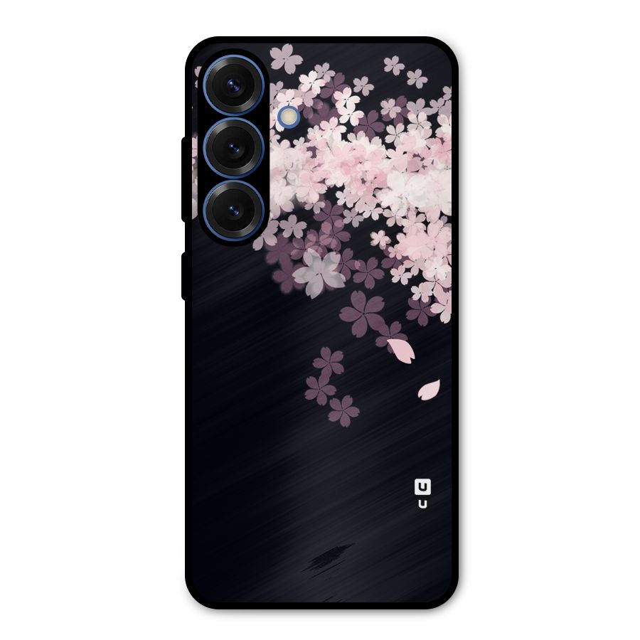 Cherry Flowers Pink Metal Back Case for Galaxy S25