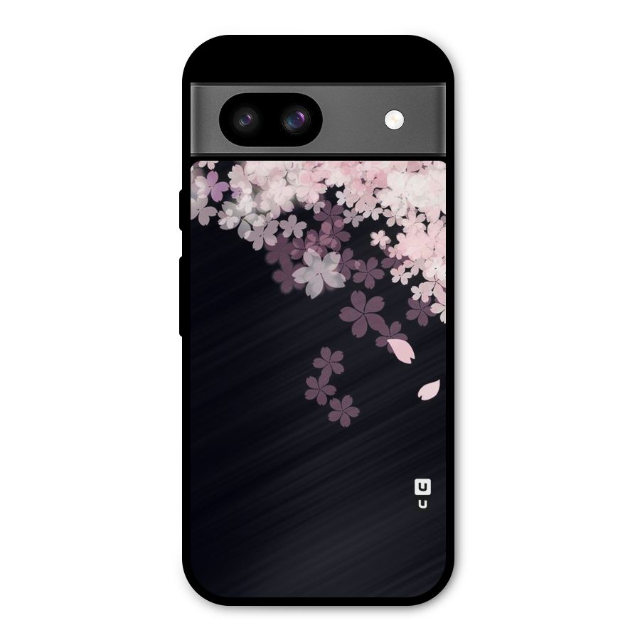 Cherry Flowers Pink Metal Back Case for Google Pixel 8a