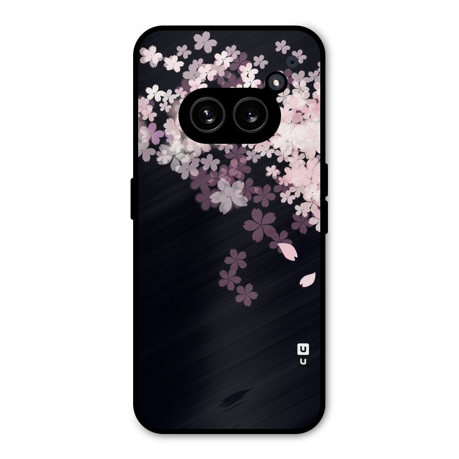 Cherry Flowers Pink Metal Back Case for Nothing Phone 2a Plus