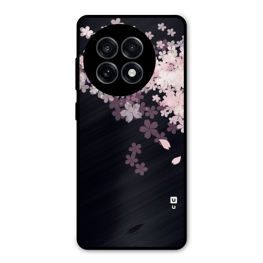 Cherry Flowers Pink Metal Back Case for OnePlus 13R