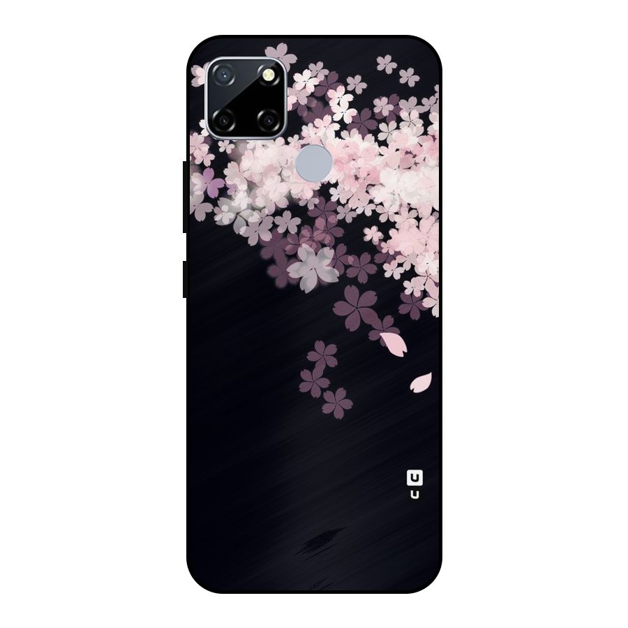 Cherry Flowers Pink Metal Back Case for Realme Narzo 20