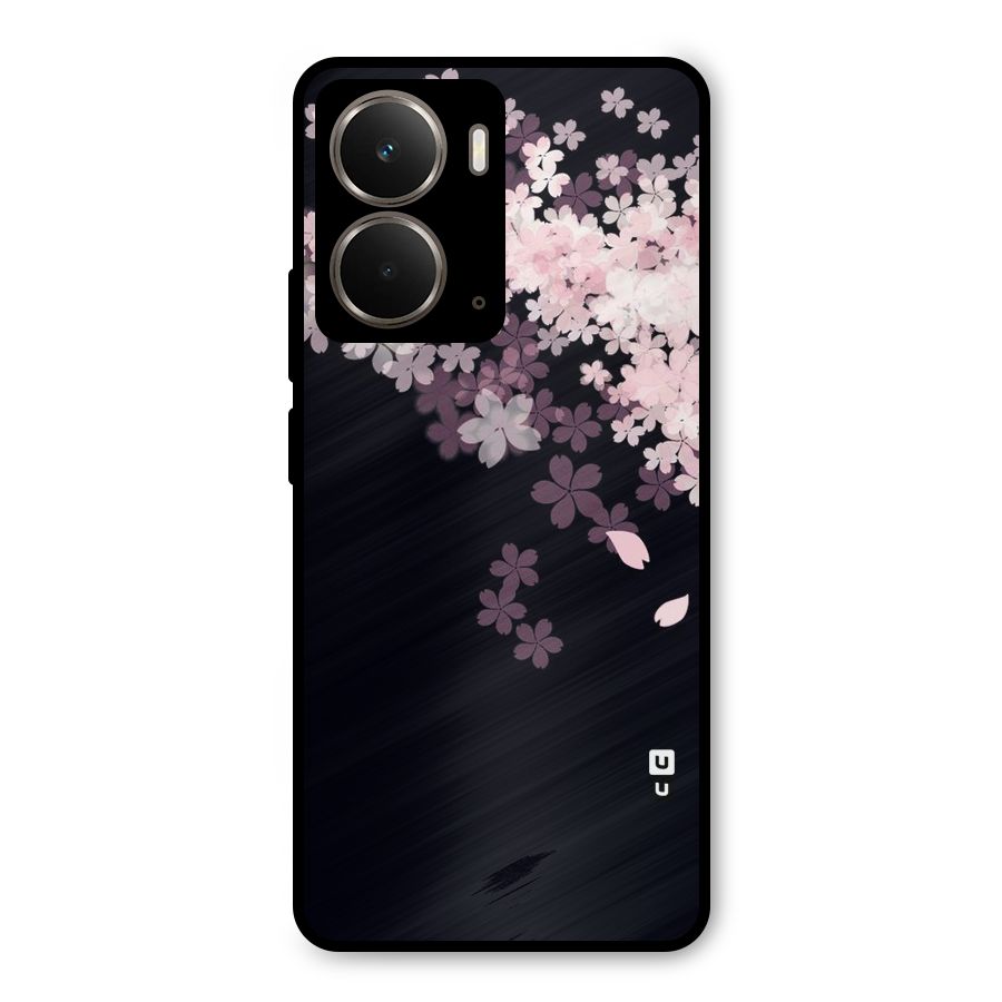 Cherry Flowers Pink Metal Back Case for Realme P3