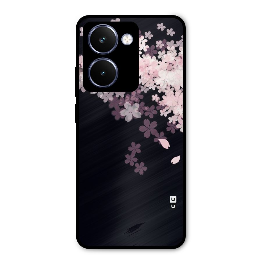 Cherry Flowers Pink Metal Back Case for Realme P3 Ultra