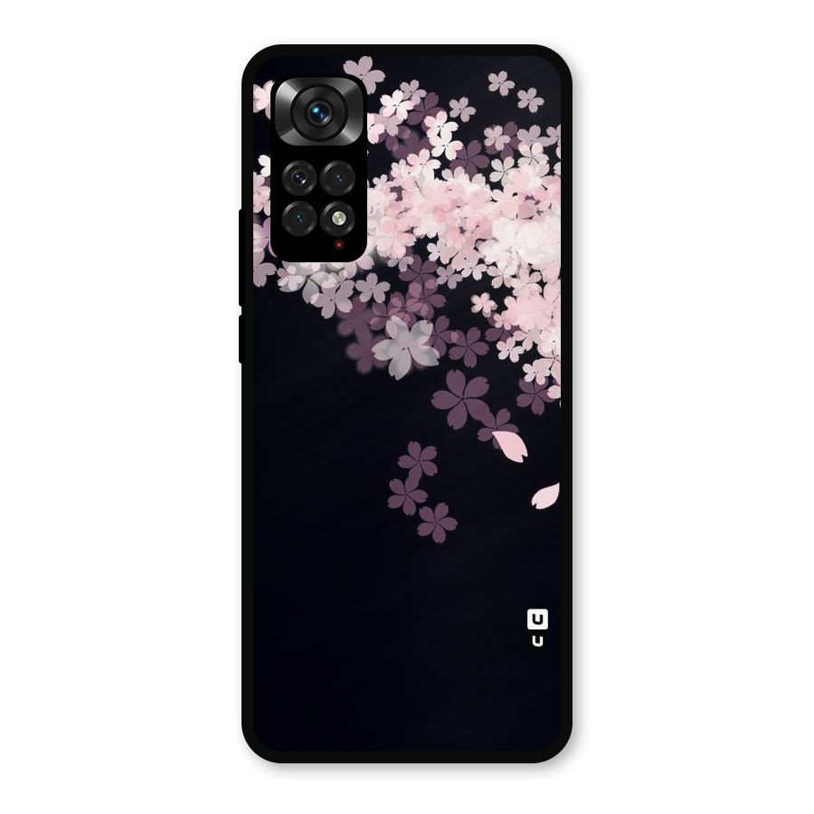 Cherry Flowers Pink Metal Back Case for Redmi Note 11s
